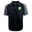 The SoCal Youth Rugby Elite Polo by EMB Canterbury features lightweight Vapodri fabric, a SoCal Rugby logo on the left chest, and the Canterbury logo on the right shoulder in black and gray.