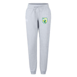 The SoCal Youth Referees Women's Leisure Sweatpant by EMB Canterbury features a light grey color, drawstring waist, and a So-Cal Soccer Club logo on the right thigh.