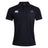 The Seacoast Rugby Club Waimak Polo by EMB Canterbury is a black short-sleeve polo with a classic collar, white Canterbury logo on the right chest, and a small embroidered logo on the left chest.