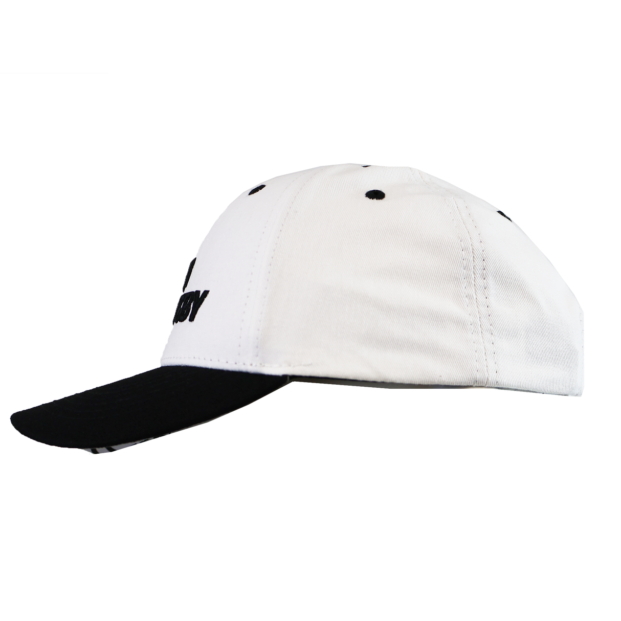 The SDS Fiji Cotton Baseball Cap is a stylish white and black accessory, perfect for Fijian rugby fans.