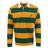 An SDS Wallabies Hooped Classic Rugby Jersey 23/24 with a green and yellow stripe, representing the Wallabies.