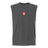 The EMB S&S Activewear San Diego Legion Rugby Academy Unisex Muscle Tee is a sleeveless charcoal gray top made from heavyweight cotton with a small red and white "SD" shield chest logo, shown on a plain white background.