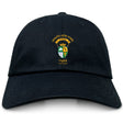 The EMB S&S Activewear South Side Irish 50th Anniversary Adult Low-Profile Cotton Twill Dad Cap features a Chicago crest and yellow embroidered team branding.