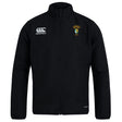 The South Side Irish 50th Anniversary Club Track Jacket by EMB Canterbury features a black, lightweight design with the Canterbury logo on the right chest and an embroidered crest with text on the left.