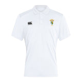 The South Side Irish 50th Anniversary Club Dry Polo by EMB Canterbury features short sleeves, a collar, two chest logos, and Vapodri tech for all-day breathable comfort.