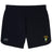 A pair of black South Side Irish 50th Anniversary Elite Woven Shorts by EMB Canterbury, featuring zippered pockets, the Canterbury logo on the left leg, and an embroidered crest with "Rugby" on the right leg.