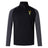 The South Side Irish 50th Anniversary Elite First Layer by EMB Canterbury is a black and gray long-sleeve training top with an embroidered crest, yellow left chest text, and a stand-up collar.