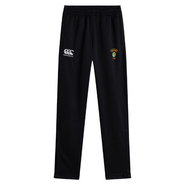 South Side Irish 50th Anniversary Stretch Tapered Pant by EMB Canterbury features a white Canterbury logo and embroidered crest, plus quick-dry fabric for comfort—ideal men's workout pants.