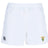 The South Side Irish 50th Anniversary Professional Polyester Rugby Short by EMB Canterbury features an elastic waistband, Canterbury logo on the left leg, and a green and yellow crest on the right leg.