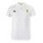 The EMB Canterbury South Side Irish 50th Anniversary Waimak Polo is a white short-sleeve rugby polo with a three-button collar, black Canterbury logo, and colorful embroidered crest—classic style by Canterbury.