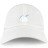 The Play Rugby USA Adult Low-Profile Cotton Twill Dad Cap by EMB S&S Activewear features an arc "Play USA Rugby" logo with blue stars and front embroidered team branding.
