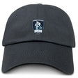 The EMB S&S Activewear Eckerd College Adult Low-Profile Cotton Twill Dad Cap features embroidered team branding with the "Siren College Sirens Rugby" mermaid and rugby ball logo on the front.