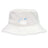 The Play Rugby USA Crusher Bucket Cap by EMB S&S Activewear features "Play USA Rugby" text, blue curved lines, and two stars on the front. This cotton twill hat adds stylish sun protection to any sporty look.