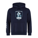 The WRS Canterbury Eckerd College Club Hoodie features a Sirens Rugby chest logo, white stripe on the left sleeve, and cozy fleece construction for superior comfort.