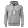 The Five Star Rugby Club Hoodie by WRS Canterbury is a gray sweatshirt with a hood, front pocket, and an angelic hand holding a cane surrounded by stars on the chest—ideal for custom teams or standout rugby club style.