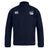 The Play Rugby USA Club Track Jacket by EMB Canterbury features a navy design with "Canterbury" and "Play Rugby" chest logos. Lightweight and sporty, it's ideal for active days.