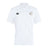 The Five Star Rugby Club Dry Polo by EMB Canterbury is a white short-sleeve polo with a collar, small embroidered logo on the left chest, black Canterbury logo on the right chest, and breathable Vapodri Technology.