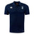 Navy blue Eckerd College Club Dry Polo by EMB Canterbury with short sleeves, collar, and buttons. Features Canterbury and Eckerd College logos on the chest. Made from breathable polo fabric with advanced Vapodri Technology for comfort.