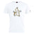 The Five Star Rugby Club Plain Tee by WRS Canterbury features a yellow-outlined golf bag graphic with five black-and-white stars on the front. Made from a soft cotton blend for comfortable all-day wear.