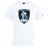 The WRS Canterbury Eckerd College Club Plain Tee by Canterbury is a white cotton blend shirt featuring a large “Eckerd College Sirens Rugby” logo with a mermaid holding a rugby ball on the front—ideal for team pride and comfort.