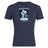 The Eckerd College Club Plain Tee by WRS Canterbury is a navy cotton blend t-shirt featuring the "Eckerd College Sirens Rugby" mermaid logo—perfect for rugby fans seeking comfort, style, and customization.
