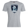 The WRS Canterbury Eckerd College Club Plain Tee by Canterbury is a light gray cotton blend shirt that can be customized—great for rugby fans and players looking to support their team in style.