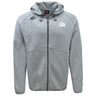 The Play Rugby USA Tempo Vapodri Full-Zip Hoodie by EMB Canterbury features a "Play Rugby" logo on the left chest, moisture-wicking VapoDri fabric, two front pockets, and a light gray full-zip design for comfort.