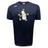 The Five Star Rugby Tempo Vapodri T-Shirt by WRS Canterbury is a navy blue, short-sleeve sports tee featuring a cartoon hand with a beer tap and four white stars; made from moisture-wicking fabric for all-day comfort.