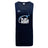 The WRS Canterbury Play Rugby USA Tempo Vapodri Singlet is a navy tank top with "Play Rugby USA" and three stars printed in white, Canterbury logo on the chest, and made from recycled polyester with VapoDri tech for comfort.