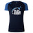 The Play Rugby USA Women's Elite Training Tee by WRS Canterbury features "Play USA Rugby" with star graphics. This navy and royal blue top is lightweight, breathable, and perfect for any workout or training session.