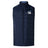The Play Rugby USA Elite Microlite Gilet by EMB Canterbury is a navy blue, sleeveless, zip-up gilet with the "Play Rugby" logo on the left chest, offering lightweight insulation and warmth.