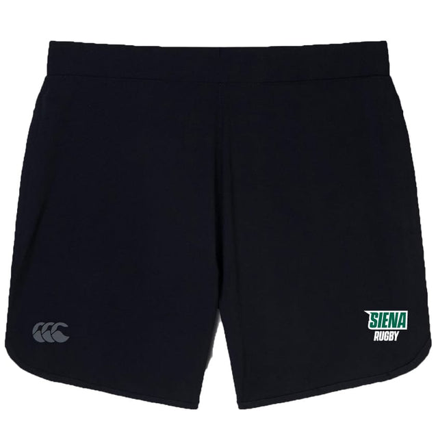 Discover the Siena College Elite Woven Short by EMB Canterbury, crafted for Siena Rugby. These black shorts offer lightweight comfort, durability, an adaptive fit, and feature a stylish front logo—ideal for intense sessions.