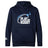 The Play Rugby USA Club Lightweight Hoodie by WRS Canterbury is a navy hoodie featuring "PLAY USA RUGBY" with three stars on the front, a kangaroo pocket, and a small Canterbury logo on the sleeve.