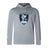 The Eckerd College Club Lightweight Hoodie by Canterbury from WRS Canterbury features a light gray design, kangaroo pocket, and Sirens Rugby logo with a mermaid holding a rugby ball on the front.