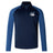 The Play Rugby USA Elite First Layer by EMB Canterbury is a navy and blue long-sleeve quarter-zip top with "Play Rugby" logo left chest, Canterbury logo right shoulder, and VapoDri tech for enhanced comfort during play.