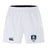 The EMB Canterbury Eckerd College Advantage Short 2.0 features an elastic waistband, Sirens team logo on the right leg, and Canterbury logo on the left—ideal for sustainable sportswear enthusiasts.