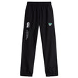 The Siena College Cuffed Hem Stadium Pant by EMB Canterbury is perfect for rugby enthusiasts, featuring an elastic waist, cuffed hems, and bold white logos on both sides for a stadium-ready look.