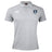 The Eckerd College Waimak Polo by EMB Canterbury is a light grey men's rugby polo featuring the Canterbury logo on the right chest and a Sibers team crest on the left—ideal for classic rugby style fans.