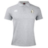 The EMB Canterbury Five Star Rugby Waimak Polo is a light grey men’s shirt featuring a white right-chest logo and embroidered left emblem, blending classic comfort and style for rugby fans and players alike.