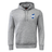 The Scotland Shield Club Hoodie by EMB Canterbury is made of sweatshirt fleece, featuring a drawstring hood, front pocket, and a small blue and white shield emblem on the chest—ideal for rugby supporters.