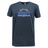 A Nations of Rugby Scotland Wordmark Supersoft Tee by WRS LAT in dark blue, featuring the text "Scotland Rugby" printed boldly on the front in white and blue letters.