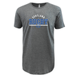 The Nations of Rugby Scotland Wordmark Supersoft Tee by WRS LAT is a grey, incredibly soft t-shirt that showcases "Scotland Rugby" in white and blue letters on the front, accompanied by a thistle emblem below the text. It’s an ideal choice for devoted fans of Nations of Rugby.