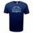 A navy blue WRS LAT Nations of Rugby Scotland Wordmark Supersoft Tee featuring "Scotland Rugby" and a small thistle graphic printed in white on the front.