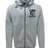 A grey CBA Rugby Tonal Embroidered Canterbury Tempo Full-Zip Hoody with the words EMB Canterbury on it, featuring moisture-wicking technology for maximum comfort during intense workouts.