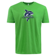 Bright green, lightweight Seattle Seawolves Supersoft T-Shirt with WRS LAT logo on the front.