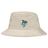 A beige cotton twill EMB Alpha Broder Seattle Seawolves crusher bucket hat with the Seattle Seawolves logo on the front.
