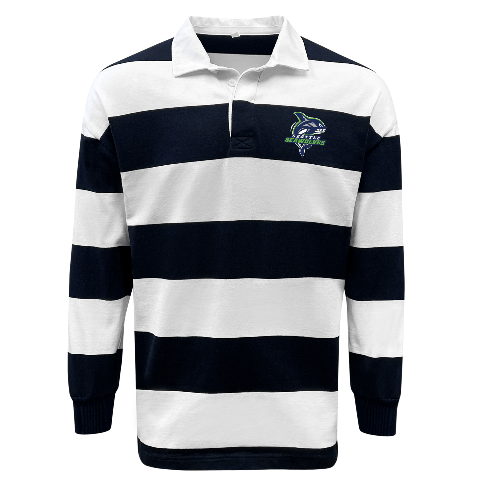 Seattle Seawolves Hooped Classic Jersey - Navy| World Rugby Shop