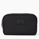 The Original Side Line Bag by SLB is a black rectangular waterproof neoprene pouch with a stitched "sideline LNDN" logo patch—ideal for female athletes to stay organized.