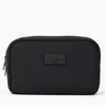 The Original Side Line Bag by SLB is a black rectangular waterproof neoprene pouch with a stitched "sideline LNDN" logo patch—ideal for female athletes to stay organized.