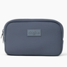 The Original Side Line Bag by SLB is a rectangular, gray waterproof neoprene pouch with a front "SLB" logo patch and zip closure, ideal for female athletes. Shown against a plain white background.